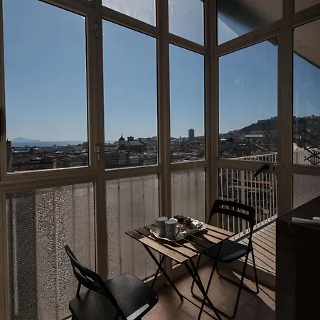 A Cartulina E Napulè Attico Con Vista Porto Ascensore Colazione Inclusa Nel Cuore Autentico Di A 5 Minuti Dalla Stazione E Dal Centro Storico Ac 3* Napoli